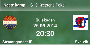 G19 - Strømsgodset IF - Svelvik